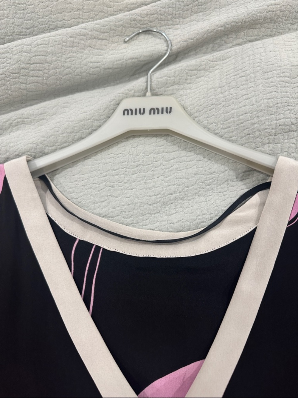 Miu Miu Calle Print Silk Dress - Picture 8 of 9